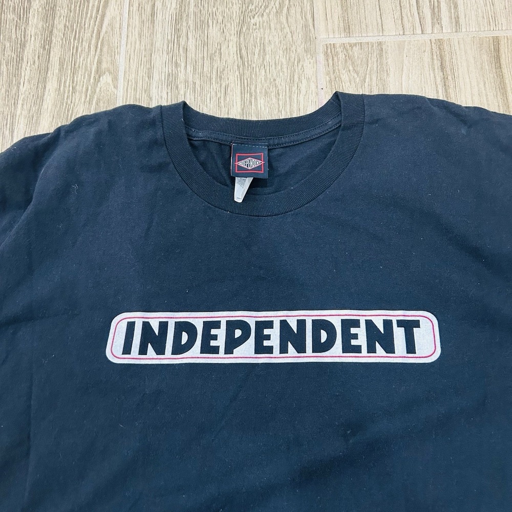 Vintage Independent Skateboard Trucks Classic Spell Out Graphic Men's T-Shirt XL - Picture 4 of 5